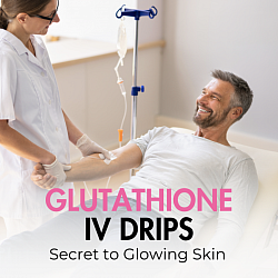 IV glutathione whitening treatment